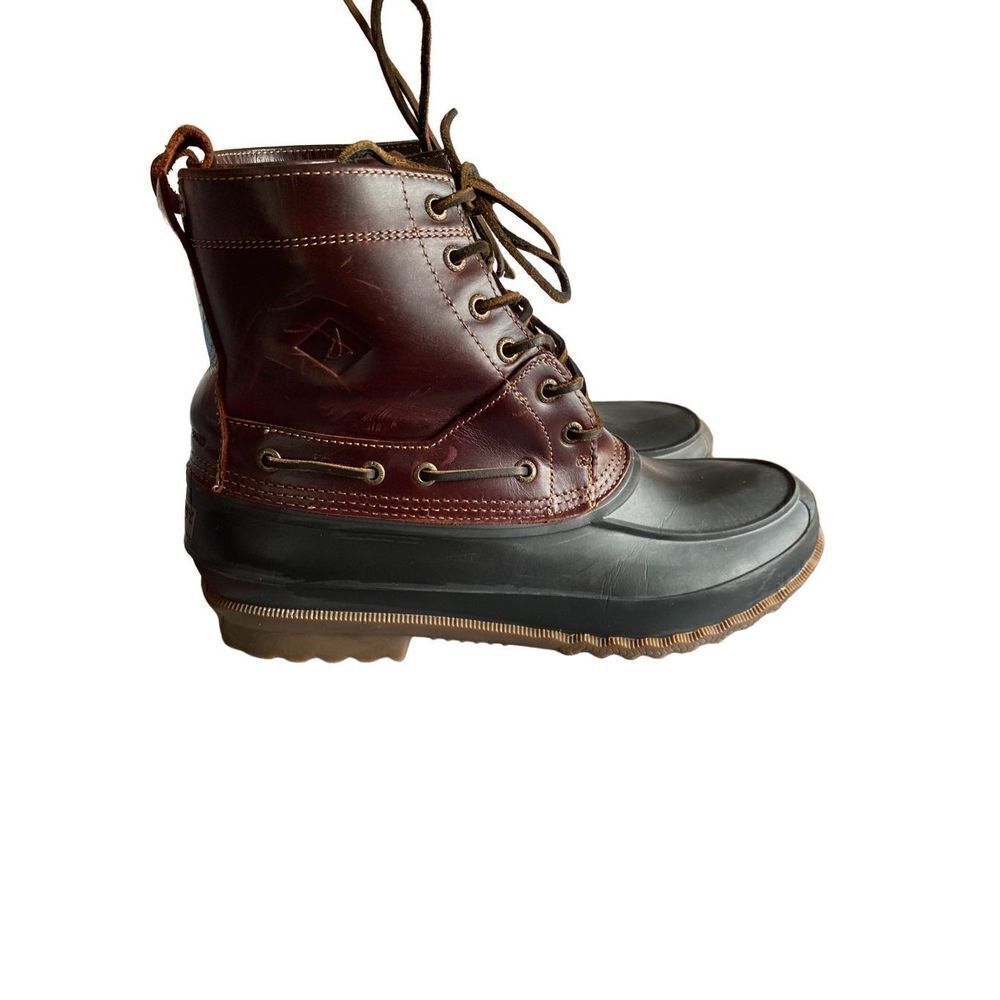 Sperry Topsider men’s decoy duck leather rubber boots, size 11 ￼